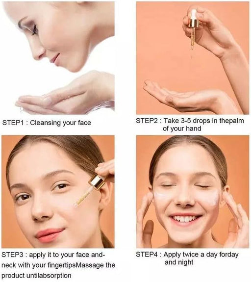 24K Gold Serum for Moisturizing and Hydrating Dark Circles Eye Cream Face Essence Skin Care