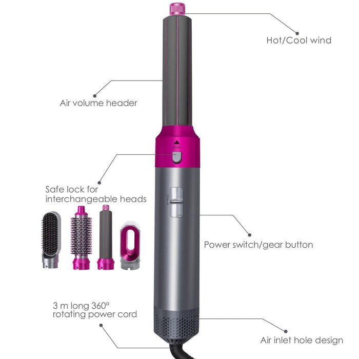 5 in 1 Hair Styler & Hot Air Brush
